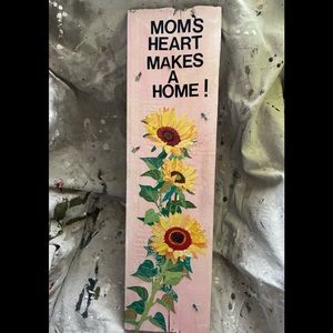 Handmade mom plaque